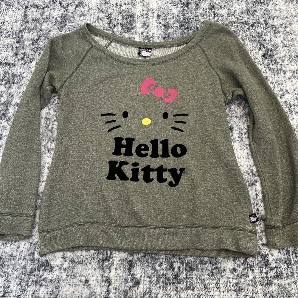 Hello City Sanrio Off the shoulder Women's Top Long Sleeve Size Medium 2011